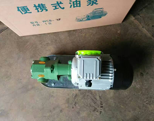 浙江WCB手提式齿轮泵